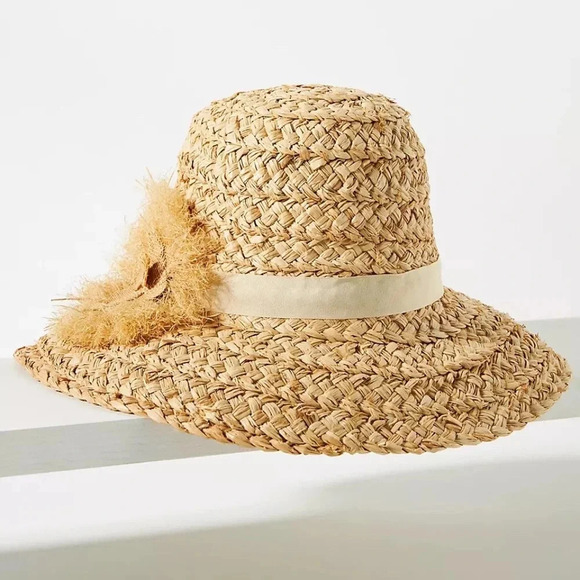 NWT Anthropologie  San Diego Hat Company Sunny Day Straw Cloche Hat - Picture 2 of 4